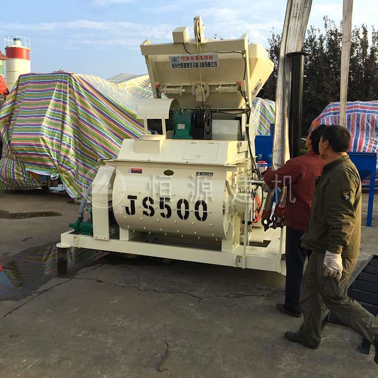 简易JS500型混凝土搅拌机