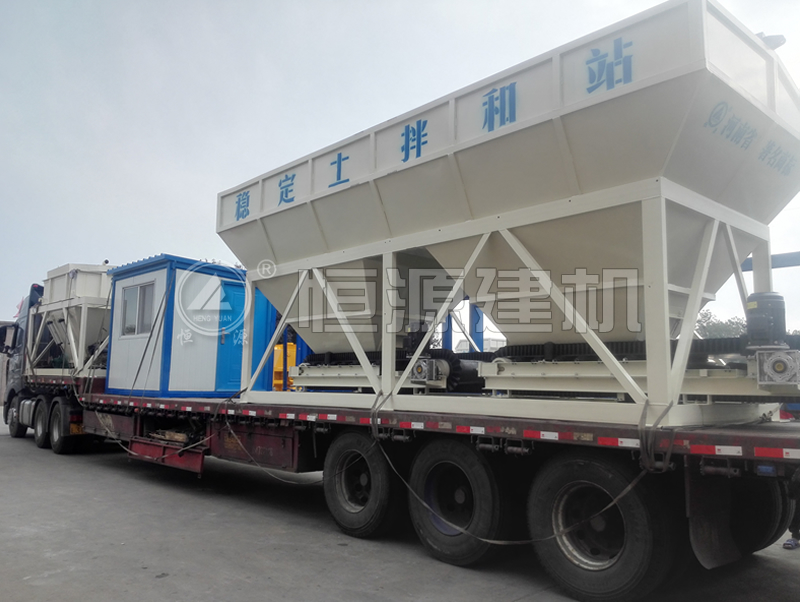 600型稳定土拌合站发货现场